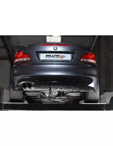 BMW 135i N55 E82 Milltek Sport Från bakre katalysatorer 2x 80 svarta GT utblås 