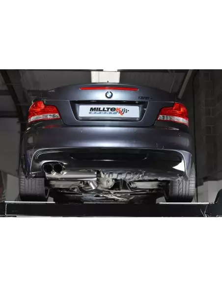 BMW 135i N55 E82 Milltek Sport Från bakre katalysatorer 2x 80 svarta GT utblås 