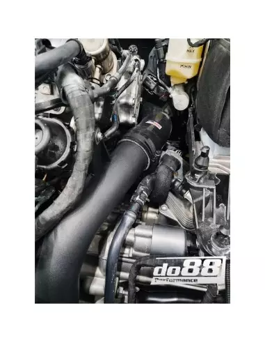 VW Arteon R 2,0TFSi 3G MK8 EA888 EVO4 DO88 för DO88 IC tryckrör med svarta slangar