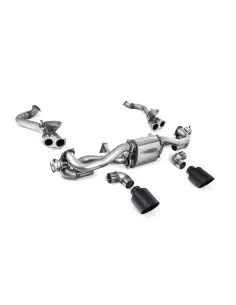 Porsche Boxster 718 4,0 GTS OPF (Pre-Februari 2020) Milltek Sport Cat-Back (OPF-delete) med aktiva avgasventiler 2x Svarta 115mm