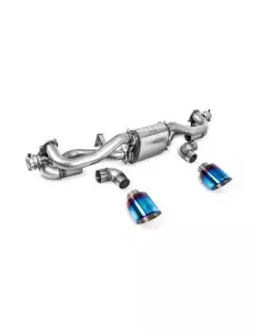 Porsche Cayman 718 4,0 GT4 OPF (Pre-Februari 2020) Milltek Sport OPF-Back med aktiva avgasventiler 2x Brända Titan 115mm GT Utbl