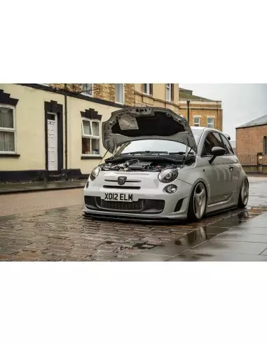 Abarth 500/595/695 1,4Turbo (endast manuella växellådor) Forge Motorsport Intercooler kit med svarta slangar