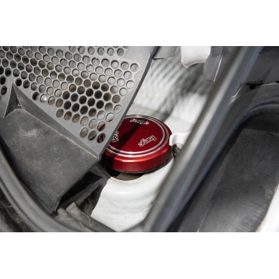 Abarth 500/595/695 1,4Turbo Forge Motorsport kåpa för stötdämpare (svart)