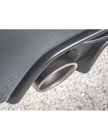 Abarth 500/595/695 1,4Turbo Akrapovic Slip-On avgassystem i rostfritt med titan utblås