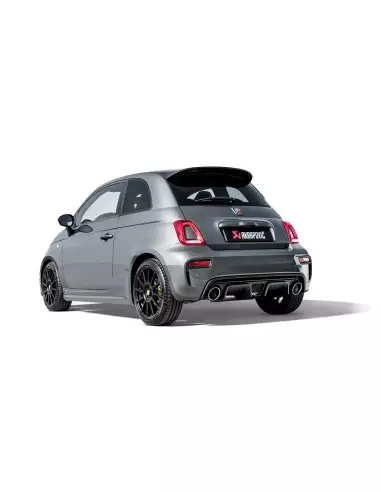 Abarth 500/595/695 1,4Turbo Akrapovic Slip-On avgassystem i rostfritt med titan utblås