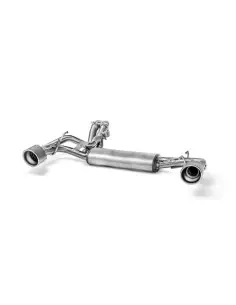 Abarth 500/595/695 1,4Turbo Akrapovic Slip-On avgassystem i rostfritt med titan utblås