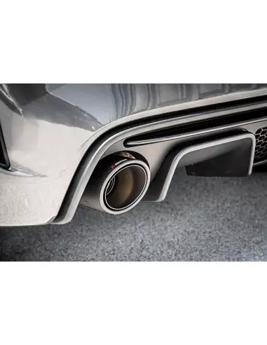 Abarth 500/595/695 1,4Turbo Akrapovic Slip-On avgassystem i rostfritt med kolfiber utblås