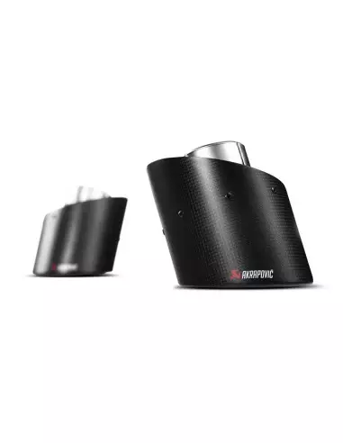 Abarth 500/595/695 1,4Turbo Akrapovic Slip-On avgassystem i rostfritt med kolfiber utblås
