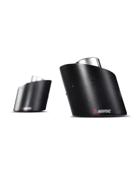 Abarth 500/595/695 1,4Turbo Akrapovic Slip-On avgassystem i rostfritt med kolfiber utblås