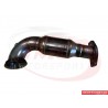 Abarth 500/595/695 1,4Turbo Garrett turbo TMC Motorsport Downpipe med 200 cell racekatalysator (rostfri)