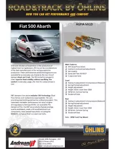Abarth 500/595/695 1,4Turbo Öhlins Road & Track stötdämpar chassi 2