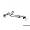 Abarth 500/595/695 1,4Turbo Akrapovic Slip-On avgassystem i rostfritt med titan utblås