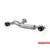 Abarth 500/595/695 1,4Turbo Akrapovic Slip-On avgassystem i rostfritt med kolfiber utblås