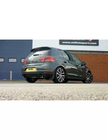 VW Golf GTD mk6 Milltek Sport från Partikelfilter GTi mk6 look 2x 100 chrome GT utblås (kräver Golf GTi mk6 diffuser)