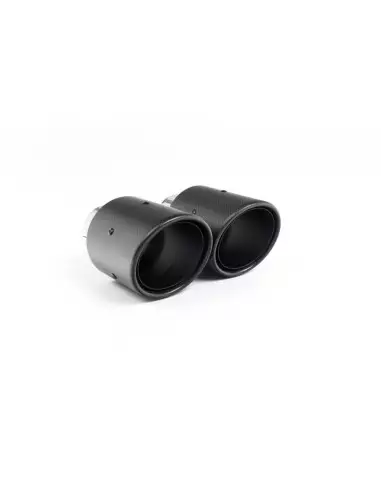 BMW M4 S55 F82/ F83 Milltek Sport Cat-Back 4x 90 Kolfiber JET utblås (måste kapa original avgassystem) - Non-Resonated (mindre-d