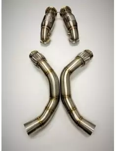 BMW M8 Gran Coupé Competition OPF F93 Evolution Racewerks downpipes med racekatalysatorer 200Cell (OPF Delete) 2