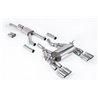 BMW M4 S55 F82/ F83 Milltek Sport Cat-Back 4x 90 chrome GT utblås (måste kapa original avgassystem) - Non-Resonated (mindre-dämpad)
