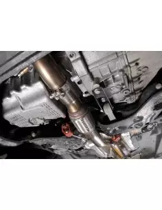 VW Polo 2,0TFSiTFSi GTi (för bil utan OPF) Milltek Sport Downpipe med racekatalysator och med ljuddämpare
