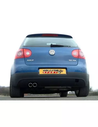 VW Golf 2,0TDi GT mk5 Milltek Sport Cat-Back 2x 80 chrome JET utblås