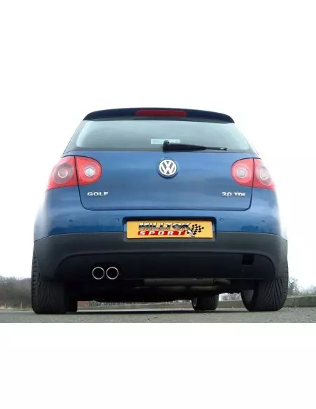 VW Golf 2,0TDi GT mk5 Milltek Sport Cat-Back 2x 80 chrome JET utblås
