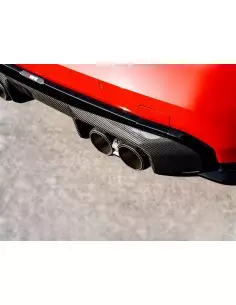 BMW M3 S58 G80 / G81 Akrapovic kolfiber diffuser blank Svart