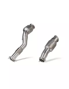 BMW M2 S58 G87 Akrapovic Downpipes i Rostfritt med racekatalysatorer