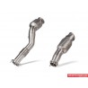 BMW M2 S58 G87 Akrapovic Downpipes i Rostfritt med racekatalysatorer