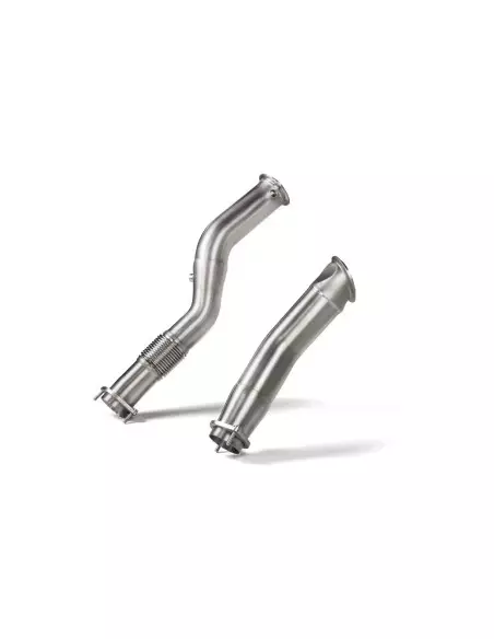 BMW M2 S58 G87 Akrapovic Downpipes i Rostfritt utan katalysatorer