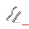 BMW M2 S58 G87 Akrapovic Downpipes i Rostfritt utan katalysatorer