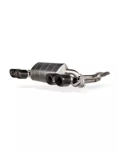 BMW M2 S58 G87 Akrapovic Slip-On i Titan med fyrkantiga Kolfiber utblås
