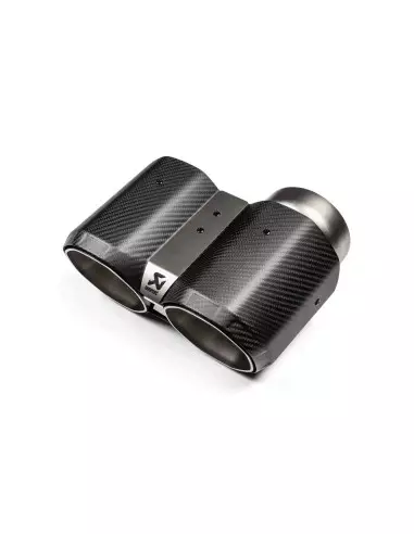 BMW M2 S58 G87 Akrapovic Slip-On i Titan med fyrkantiga Kolfiber utblås