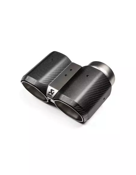 BMW M2 S58 G87 Akrapovic Slip-On i Titan med fyrkantiga Kolfiber utblås