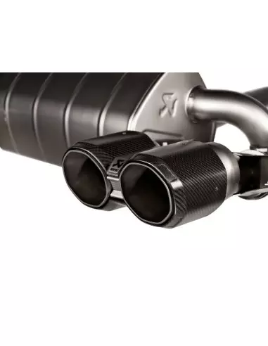 BMW M2 S58 G87 Akrapovic Slip-On i Titan med fyrkantiga Kolfiber utblås