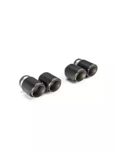 BMW M2 S58 G87 Akrapovic Slip-On i Titan med runda Kolfiber utblås