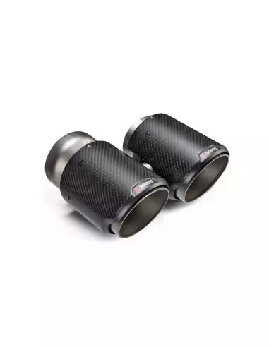 BMW M2 S58 G87 Akrapovic Slip-On i Titan med runda Kolfiber utblås