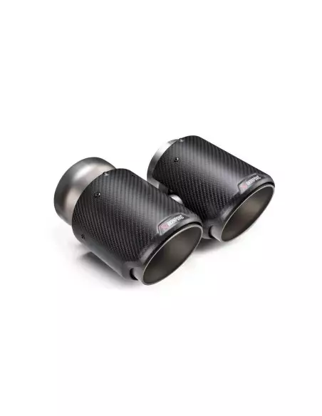 BMW M2 S58 G87 Akrapovic Slip-On i Titan med runda Kolfiber utblås