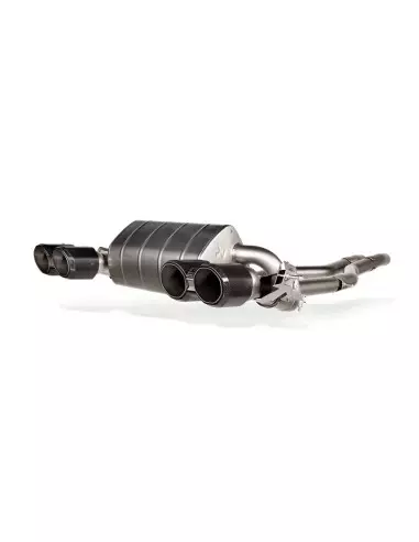 BMW M2 S58 G87 Akrapovic Slip-On i Titan med runda Kolfiber utblås