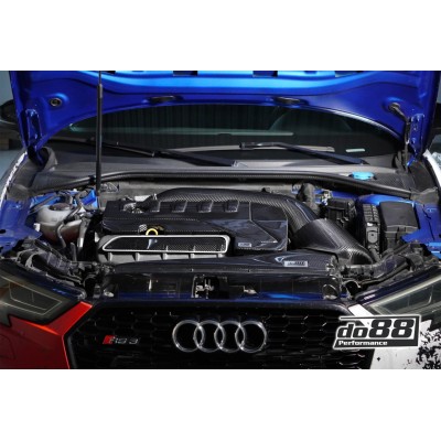 Audi RS3 2,5TFSi 8V Facelift DO88 BeastFlow Slutet kolfiber insugssystem med inloppsslang för TTE600/TTE700 turbo