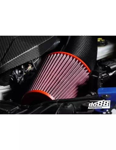 Audi RS3 2,5TFSi 8V Facelift DO88 BeastFlow Öppet kolfiber insugssystem med inloppsslang för TTE777/TTE855 turbo