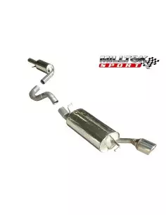 Audi TT 1,8T (framhjulsdriven) Milltek Sport Cat-Back Resonated 1x 100 chrome JET utblås