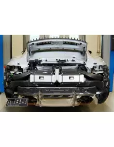 Porsche 992 Turbo DO88 Intercooler kit Big Pack med svarta slangar och tryckrör 2