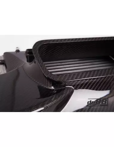 Porsche 992 Turbo DO88 Intercooler kit Big Pack med svarta slangar och tryckrör