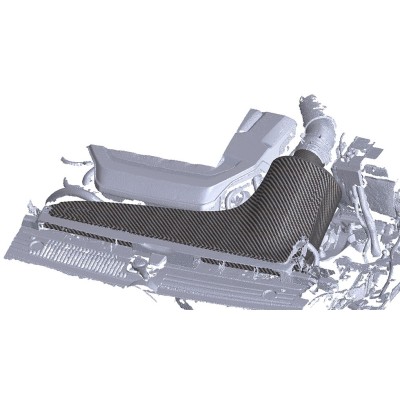 VAG MQB 2,0TFSi EA888 Forge Motorsport Insugssystem Kolfiber med sportluftfilter