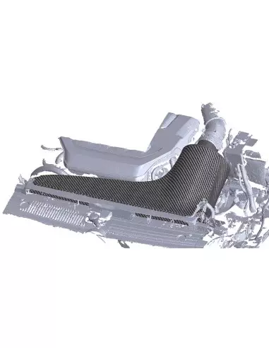 VAG MQB 2,0TFSi EA888 Forge Motorsport Insugssystem Kolfiber med sportluftfilter