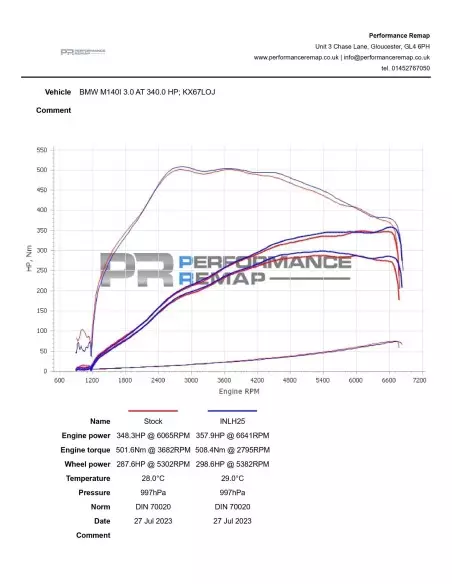 BMW 340i B58 F30 / F31 Forge Motorsport insugs slang svart i silicon (till OEM luftburk)