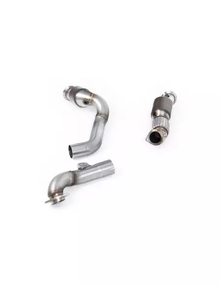 BMW M3 S58 G80/G81 Milltek Sport downpipes med 2x 300 HJS cells cells racekatalysatorer (ECE Godkänt)