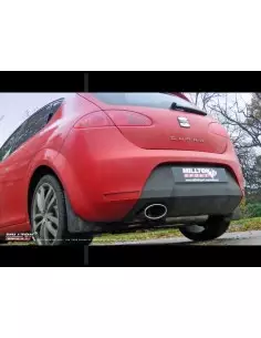 Seat Leon 2,0TDi Milltek Sport Cat-Back 1x chrome Ovalt utblås