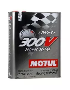Motul 300V High RPM 0W20 2liter performance motorolja