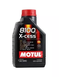 Motul 8100 X-cess 5w40 Longlife 1liter motorolja