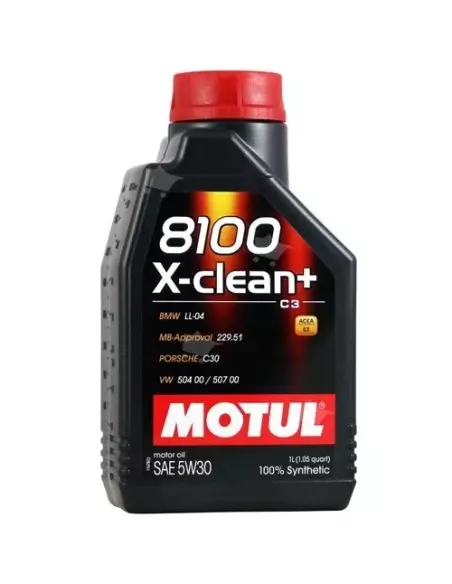 Motul 8100 X-clean+ 5w30 Longlife 1liter motorolja